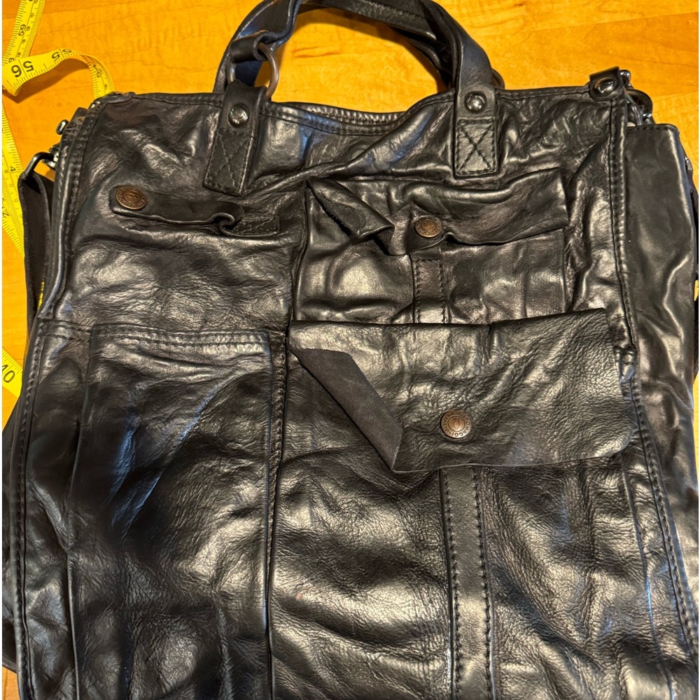COPY - Campomaggi black shopper tote in leather. Bought in Milan